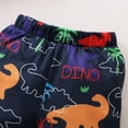 thumbnail image 6 of Otqutp Birthday Clothing Sets for Toddler Boys Short Sleeve Cartoon Dinosaur Prints T Shirt Tops Shorts Child Kids Outfits for 0 to 18 Months, 6 of 6