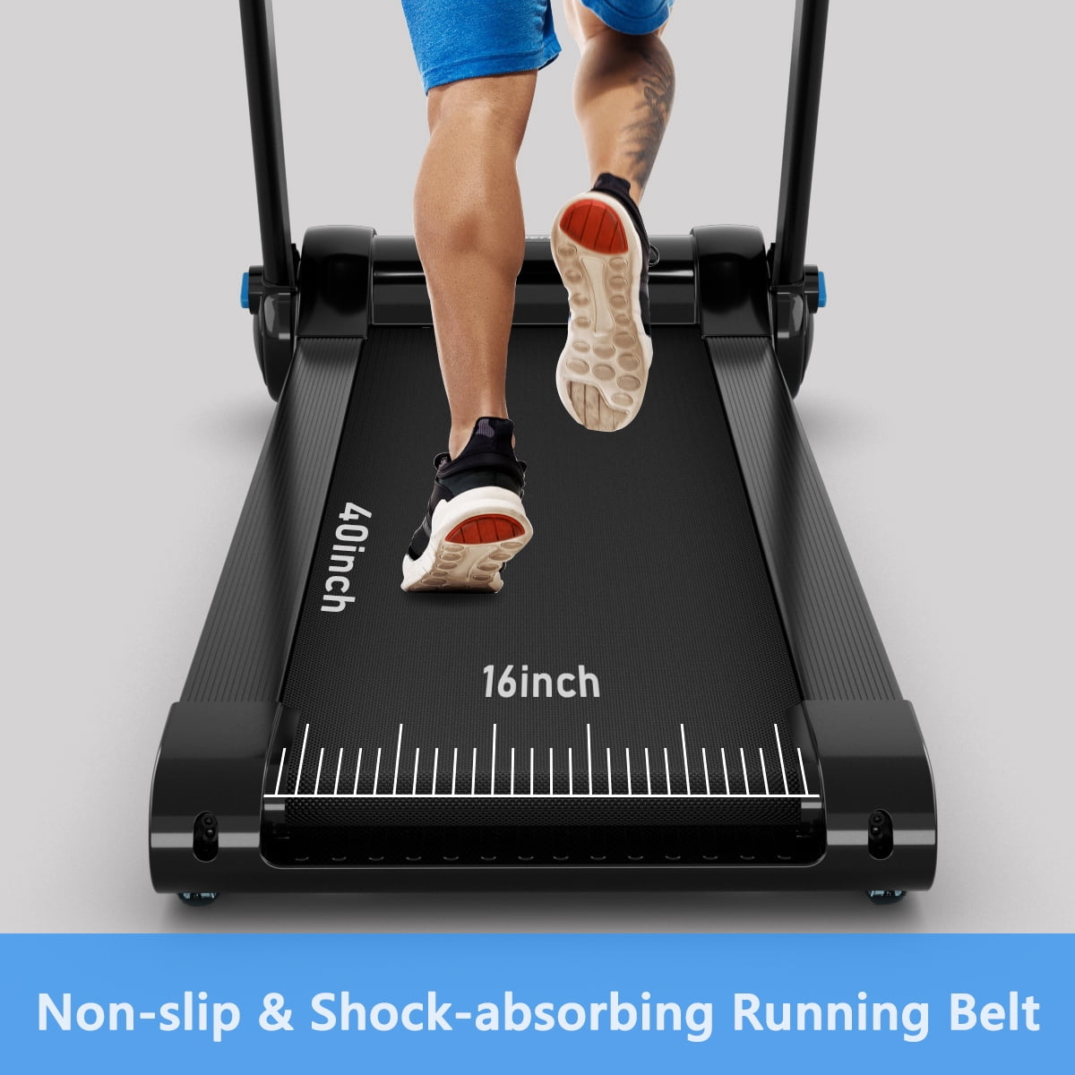 Gymax 2.25HP Electric Folding Fitness Treadmill w/APP Heart Rate