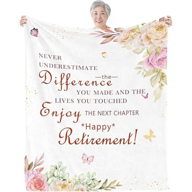LHSHID Retirement Gifts for Men Funny Best Gifts for Retirement Men Happy Retirement for Man Mens Retirement Blanket 50"x60" Retired Gifts for Friend Men Coworker Leaving Gifts for Men 30"x40"