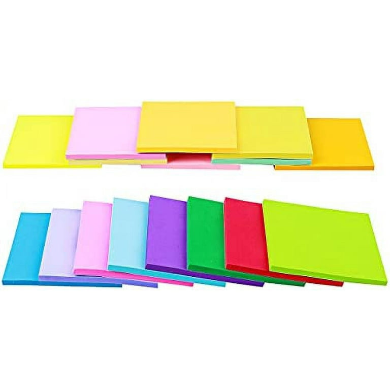 20 Pack) 4 Pack Sticky Notes 3x3 Inches,16 Pack Sticky Notes 0.75
