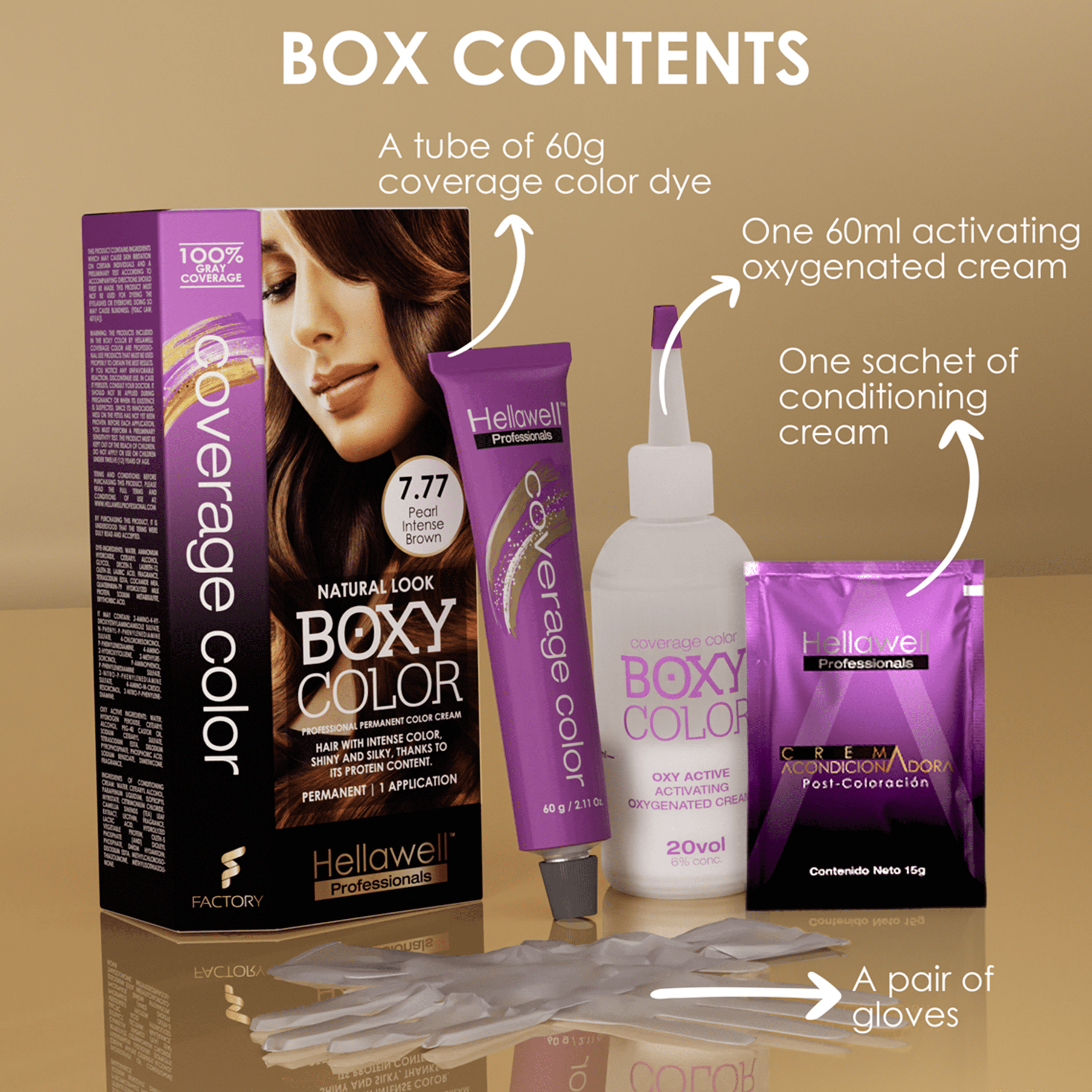 BOXY COLOR Coloring kit professional, permanent color cream BOXY COLOR Coloring kit professional, permanent color cream
