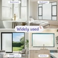 thumbnail image 5 of Pigo Window Privacy Film Frosted Glass Static Cling Heat Blocking Window Tint for Home Day and Night Sun Blocker Insulation Bathroom Door Decorative Frosting Cover Sticker, 17.5 x 78.7 Inches, 5 of 11