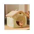 thumbnail image 7 of YFTDEY Dog House Indoor Soft Kennel Bed, Foldable Pet Cave with Cushion, Non-Slip Bottom, Plush Fabric, Safe Space for Small Medium Large Dogs Cats, 7 of 7