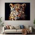 thumbnail image 6 of Mudket Leopard Canvas Wall Art, Framed Wild Animal Print Wall Decor for Men's Living Room Office, Trendy Cheetah Wall Art Ready to Hang - 12"L x 8"W, 6 of 10