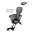 thumbnail image 3 of Pram Cart Seat Pad Headrest for MLED JT05 Carriage Polyester Classical Pattern Comfort Waist Support for Daily Outings, 3 of 4
