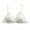 White, variant on Women's Triangle Bralette Soft Cup Wireless Bra Smooth and Comfortable Wire Free Bra Top