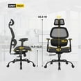 thumbnail image 7 of BestOffice Office Chair Ergonomic Mesh Computer Chair with Arms Lumbar Support,Black, 7 of 7