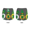 thumbnail image 3 of Pofeuu Spring St Patrick’S Day Irish Gnomes Print Women's Athletic Shorts Running Workout Shorts Tummy Control Quick Dry Gym Shorts with Pockets Double layer sports shorts-Medium, 3 of 7