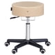 thumbnail image 1 of Taburete Rodante Master Massage Deluxe Crema Asiento Más Grande Ruedas Mejoradas, 1 of 8