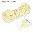 thumbnail image 2 of Raffia Paper Craft Rope Packing Rope 16.4 Yards Handmade Twisted Paper Craft String/Cord/Rope Light Yellow, 2 of 5