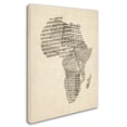 thumbnail image 3 of Trademark Fine Art "Old Sheet Music Map of Africa" Canvas Art by Michael Tompsett, 3 of 3