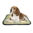 thumbnail image 2 of PKQWTM Yoga Pugs Cats Cartoon Funny Animals Pet Dog Cat Bed Pee Pads Mat Cushion Potty Dogsblankets Crate Bed Kennel 14x18 inch, 2 of 3
