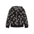 thumbnail image 3 of Wonder Nation Girls Graphic Hoodie and Flare Pants Fleece Set, 2-Piece, Sizes 4-18 & Plus, 3 of 3