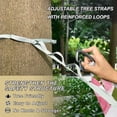 thumbnail image 3 of Hanging Hammock Portable Travel Camping For Outdooor Beach Camping Hiking Tulip Pattern, 3 of 8