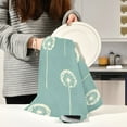 thumbnail image 6 of Kitchen Towel 28x18 Inches x4，Plate Towel, Decorative Towel, Napkin, Tea Towel Tea Towels For Kitchen Dish Cloths & Dish Towels White Pretty Dandelions, 6 of 7