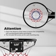 thumbnail image 3 of Costway 18" Basketball Rim with Double Springs & All Weather Net for Indoor & Outdoor Black, 3 of 9