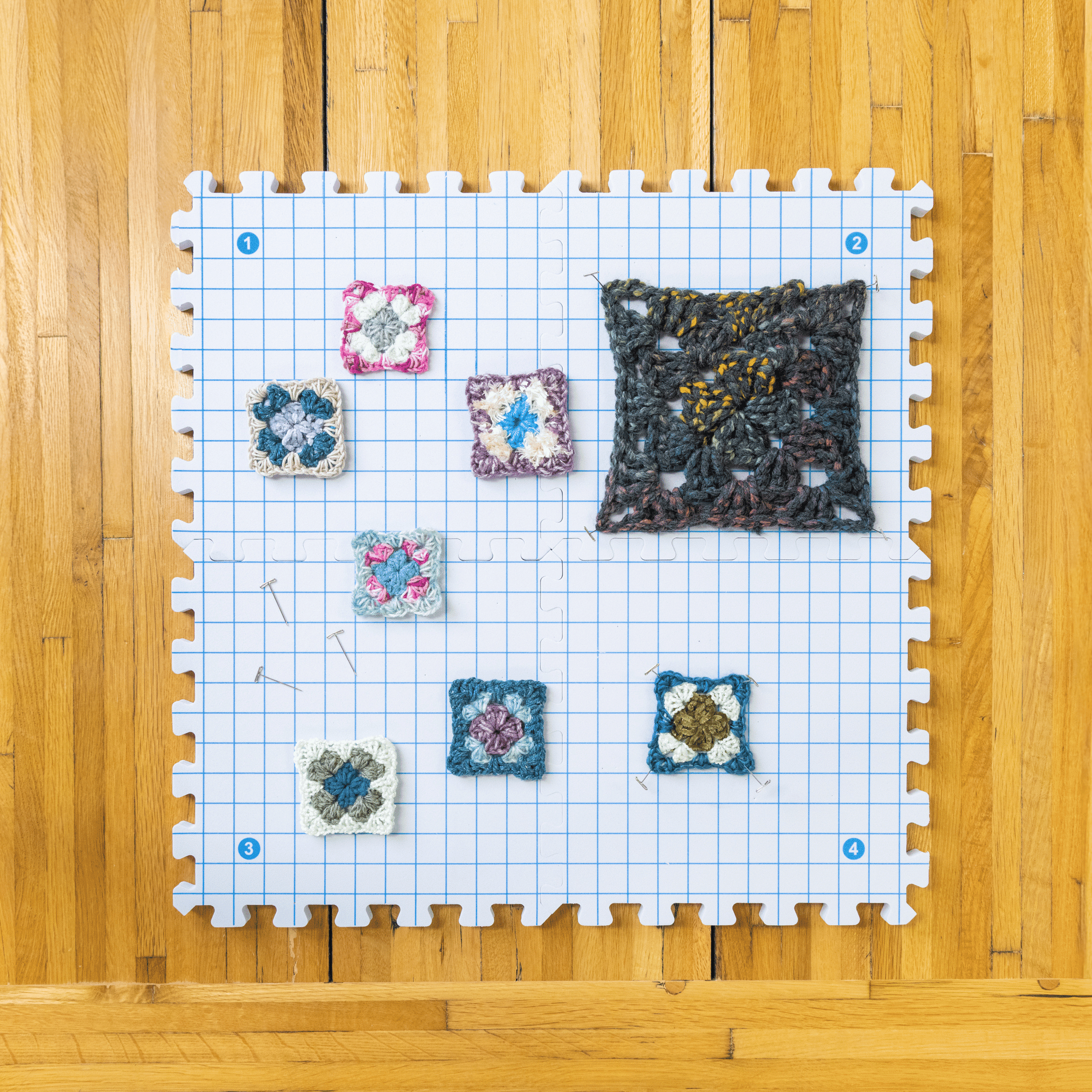 Hello Hobby Interlocking Blocking Boards, 12 x 12 in, 4 Count