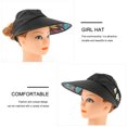 thumbnail image 3 of BRIGHTFUFU 1Ud Lady Summer Hat Protección Solar Sombrero Plegable Para Transpirable Negro, 3 of 8
