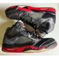 thumbnail image 3 of Ni - ke Ni - ke Air Jordan 5 Retro Satin Bred Black Red Mens 11 136027-006 Sneakers Shoes, 3 of 5