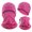 Pink, variant on QSAWXQZ Men's 2 PC Winter Beanie Neck Gaiter Reflective Stripe Fleece Cold Weather Set Free Size