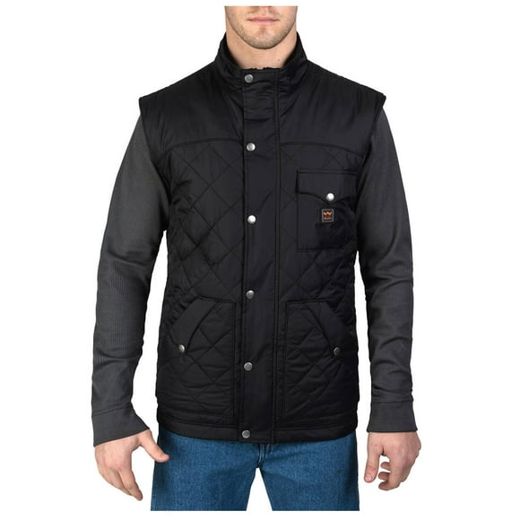 Walls Men's Ruidosa Ranch Nylon Vest, Black, 2X
