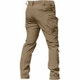 thumbnail image 2 of FRSASU Men's Stretch Cargo Pants Water Resistant Outdoor Lightweight Work Hiking Pants with Pockets Brown, 2 of 4