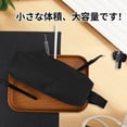 thumbnail image 2 of Unique Bargains Handheld Pencil Pouch Portable Bag Black, 2 of 6