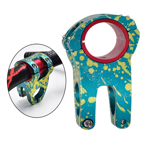 Vástago de bicicleta de peso ligero 31,8 mm degree Aleación de aluminio Vástago de bicicleta de 4 pernos Vástago de manillar corto para BMX Piezas de 50mm Macarena Potencia de bicicleta de montaña