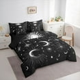 thumbnail image 3 of Feelyou Bohemian Stars Sun Twin Bedding Sets 7-Piece for Child, Tribal Galaxy Moon Bedding Comforter Set, Mystic Vintage Fashion Reversible Sheet Sets, Lightweight Room Decor, 3 of 8