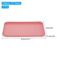 thumbnail image 2 of Unique Bargains 12x9' Fast Food Tray, 3 Pack PP Plastic Reusable Multi-Purpose Non-Slip Serving Tray Rose Red, 2 of 5