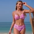 thumbnail image 3 of Womens Bikini Swimsuit Deep V High Waist Two Piece Swimwear Tummy Control Bathing Suit Beach Vacation, 3 of 8