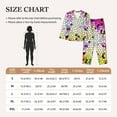thumbnail image 4 of Picia Colorful Tie Dye Stained Glass 3 Pattern Women’s Long-Sleeve Sleepwear Set - Soft 2-Piece Loungewear with Pockets, Comfy PJs for Relaxing Nights-Medium, 4 of 7
