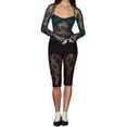 thumbnail image 4 of Women Camisole, Spaghetti Straps Lacing Halterneck Backless See-through Lace Patchwork Summer Tops, 4 of 8