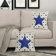 thumbnail image 3 of 4th of July Patriotic Pillow Covers 18x18 Inch Set of 2 Navy Blue Red Stars America Independence Day Decorative Throw Pillows Fourth of July Holiday Outdoor Pillow Cases Couch Bed Sofa Decor, 3 of 6