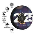 thumbnail image 4 of Naloa 2025 Happy New Year 4 PVC Leather Spare Tire Wheel Cover Spare Tire Cover, for Car Truck SUV Camper Trailer Universal Fit(14-17in)-17 inch, 4 of 6