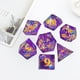 thumbnail image 5 of 7/Set Transparent Glitter Paper Polyhedral s Set RPG Set for Playing Entertainment Board Game DND RPG MTG , púrpura Hugo Dados poliédricos, 5 of 9