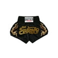 thumbnail image 2 of Zaldita Kids Boys Muay Thai Shorts MMA Kickboxing Grappling Boxer Shorts Gym Fitness Boxing Trunks Black 14-15, 2 of 4