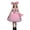 Pink, variant on OOOUM Girls Performance Outfit Set Sleeveless Mesh Tutu Dress Matching Decorative Headband Tail Accessory Lightweight Stage Clothing Suit Pink 10-12 Years