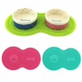 thumbnail image 4 of Tapis en Forme de Patte de Chat Ensemble de Table Bol pour Chat Alimentation Nourriture Tapis PVC 30*40cm, 4 of 5