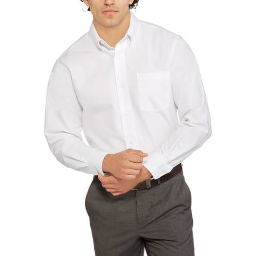 Men's Long Sleeve Oxford Dress Shirt