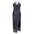thumbnail image 3 of Wancir Women's Sexy Elegant Rhinestone Sleeveless Party Club Night Hot Drilling Clubwear Evening Dresses, 3 of 7