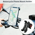 thumbnail image 2 of Soporte para Teléfono de Motocicleta Unique Bargains para Montaje en Manillar 4.7-7.2" Teléfonos Tono Plateado, 2 of 7