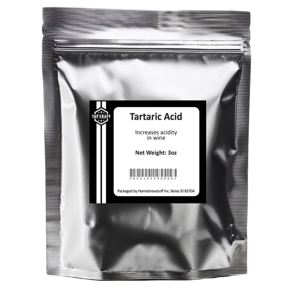 Homebrewstuff 3oz Tartaric Acid Increase Acidity Acid Proliferation Homebrew Wine Cider Mead