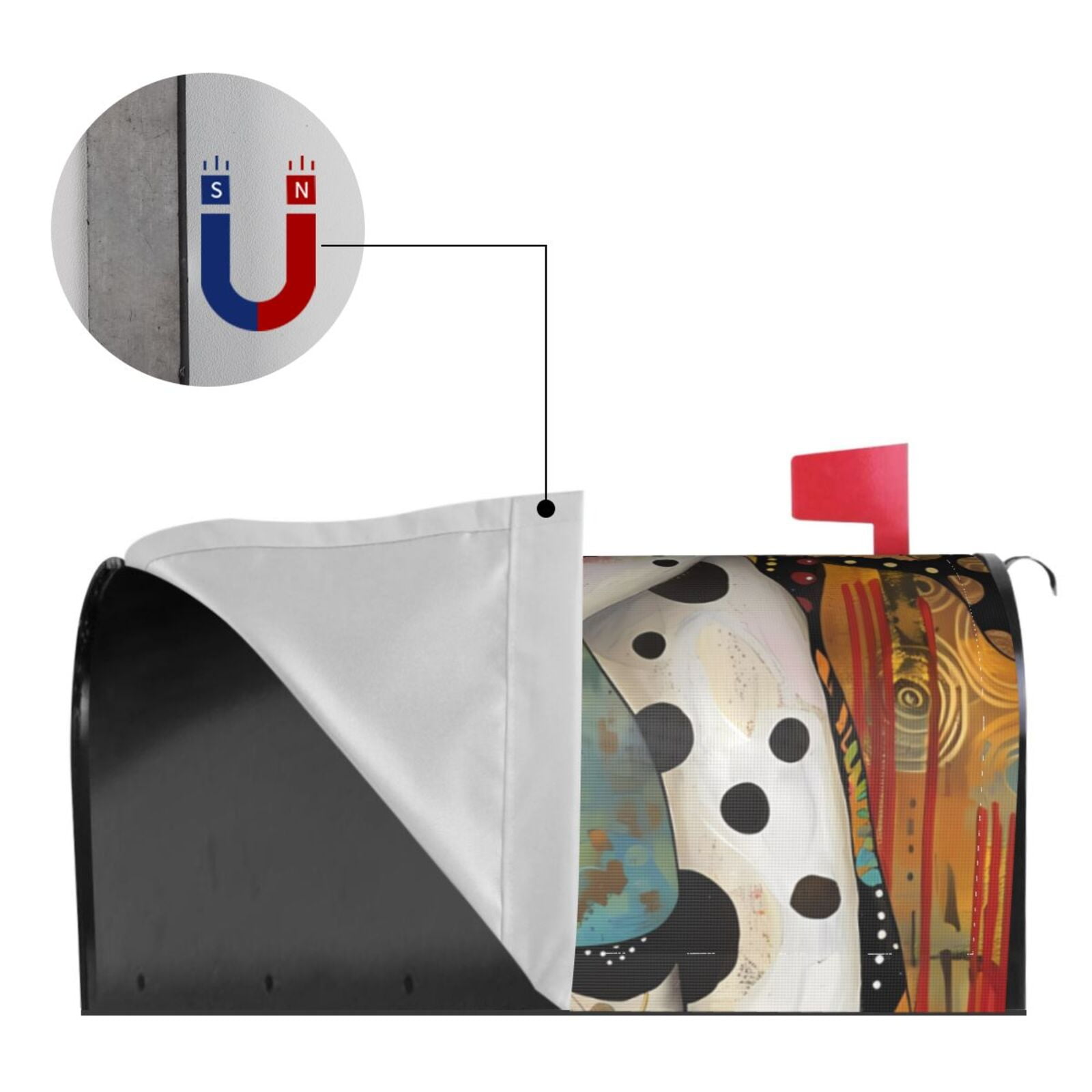 Kdxio Magnetic Mailbox Cover 21x18 in Mailbox Cover Outdoor Decoration Holiday Mailbox Covers for Home Garden Yard-21x18 in