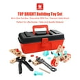 thumbnail image 3 of Mistaha TOP BRIGHT Building Toy Set for Kids Creative DIY Educational Construction Set Wooden Tool, 3 of 8