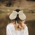 thumbnail image 2 of ACCEHUT Women's UPF 50+ Foldable Wide Brim Straw Sun Visor Adjustable Beige Summer Beach Hat, 2 of 5
