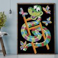 thumbnail image 3 of 5D DIY diamante pintura animal taladro parcial Rhinestone mosaico arte imagen Kit FLhrweasw Nuevo, 3 of 9