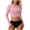 Pink, variant on SuDongPo Womens Long Sleeve Rash Guard Two Piece Swimsuit UPF 50 Sun Protection Swim Crop Shirts with Bulit in Bra and Bottoms Bathing Suit