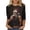 Black, variant on Yertdoel 3/4 Sleeve T Shirts for Women Christmas Printed Crew Neck Loose Fit Pullover Tops Fashion Cozy Shirt for Holiday Casual Wear, S-5XL