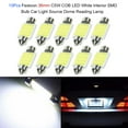 thumbnail image 3 of 10Pcs Feston 36mm COB Blanc Intérieur Ampoule Voiture Source Dôme Lecture, 3 of 7